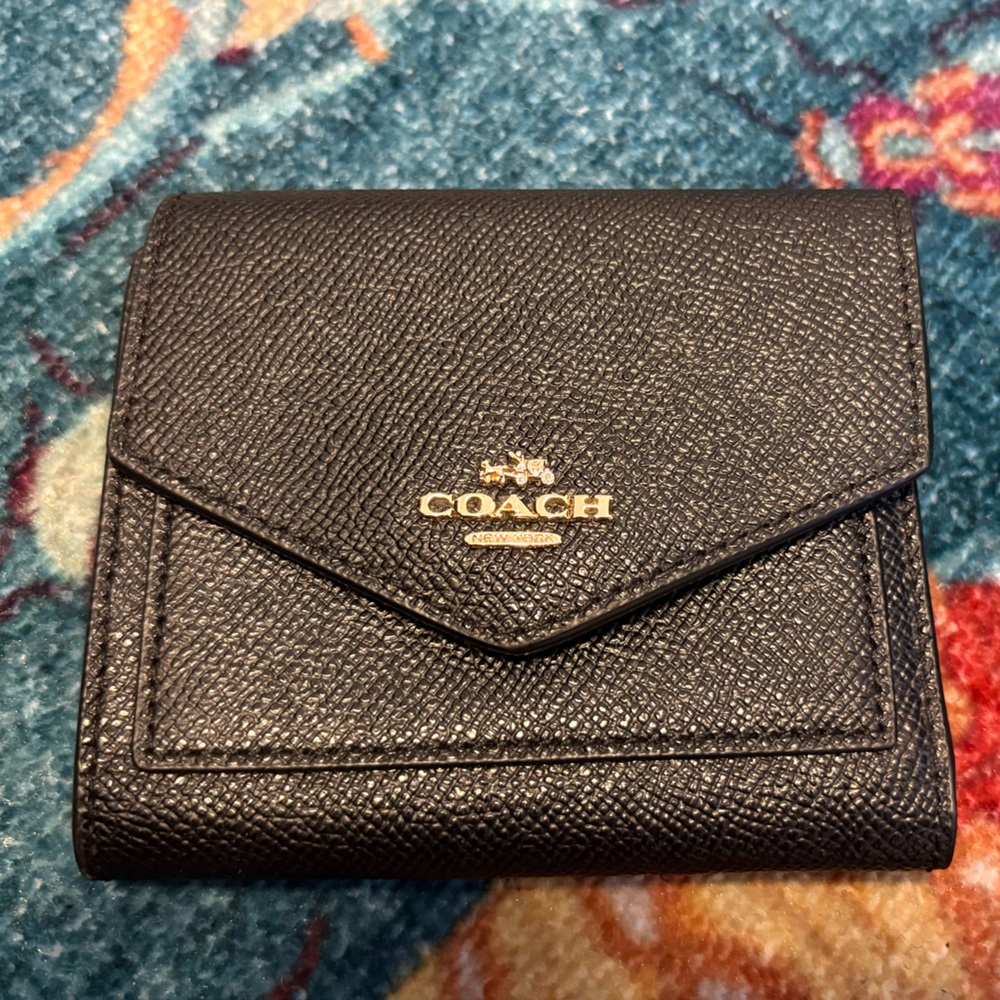 Coach Textured Black Leather Wallet